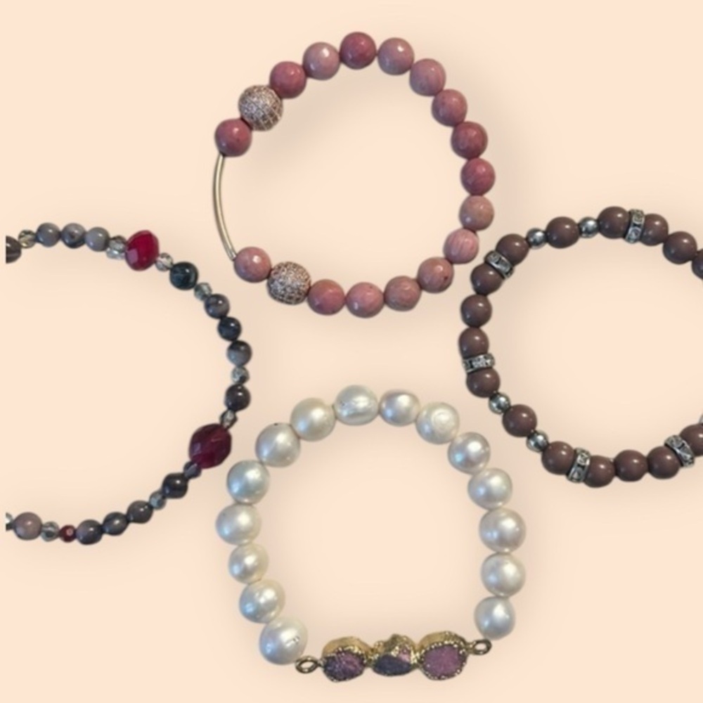 Beaded Bracelet 4 Piece Bundle - Picture 1 of 5